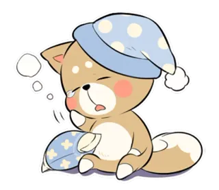 💤 c34c1ef2 眠い, 猫, 動物, 可愛い, 枕, 夢, 夜 telegram sticker