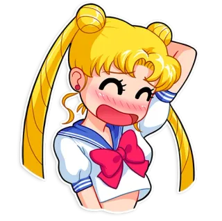 Sailor Moon telegram stickers