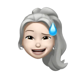 💍 368042b5 Memoji, หน้า, อวตาร, กังวล, ประหม่า, หยดเหงื่อ, สีหน้า, อวตารดิจิทัล telegram sticker