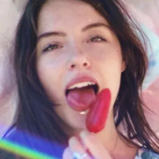 😛 1b9d5dd9 donna, lecca-lecca, lingua, mangiare, ragazza, dolce telegram sticker