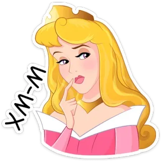 🤔 8f4eb265 Aurora Sleeping Beauty Xm-M principessa, Disney, Aurora, La Bella Addormentata, cartone animato whatsapp sticker