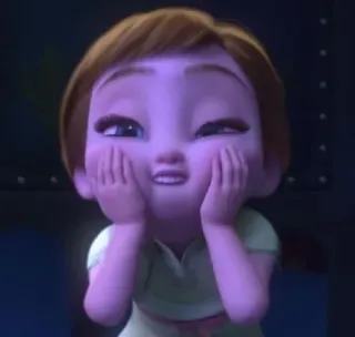 🥴 90261967 Anna Frozen 만화, 공주, 캐릭터, 애니메이션, 디즈니 telegram sticker