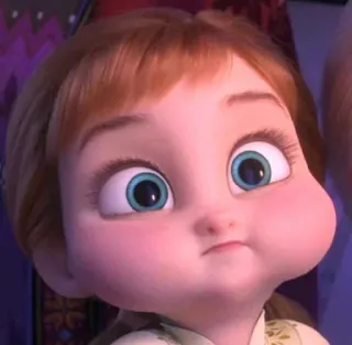 😶 e86597a2 Anna Frozen 만화, 디즈니, 애니메이션, 캐릭터, 공주 telegram sticker