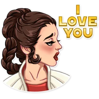 🥰 da9b557a I LOVE YOU 爱, 女人, 贴纸, 喜爱, 心, 表达 telegram sticker