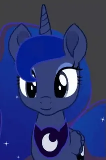 ☺️ 6ebf22fa Princess Luna My Little Pony Pony, Cartoon, Prinzessin, Luna, Nacht, Mond telegram sticker