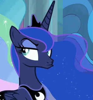 😒 9d9d725b Princess Luna My Little Pony Prinzessin, Pony, Cartoon, Mond, Luna telegram sticker