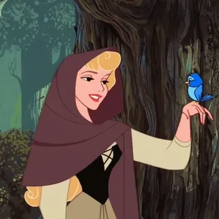🧚‍♀️ 0ce05ebe Aurora Sleeping Beauty disney, putri, aurora, putri tidur, kartun, dongeng telegram sticker
