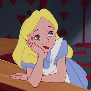 🧚‍♀️ 472e1498 Alice Alice in Wonderland alice, negeri ajaib, disney, kartun, karakter, animasi telegram sticker