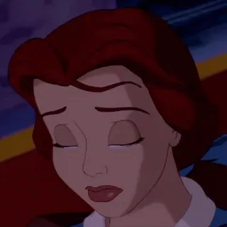 🧚‍♀️ a2cde9d2 Belle Beauty and the Beast Belle, Beauty and the Beast, Disney, Kartun, Putri telegram sticker