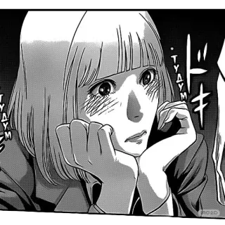 😇 4c5e9b2b ツドゥム 漫画, 动漫, 女孩, 思考 telegram sticker