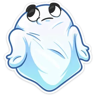 🤗 886b6f3a 유령, 만화, 스티커, 귀여운, 으스스한, 할로윈 telegram sticker