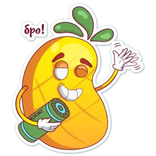 Mr. Pineapple telegram stickers
