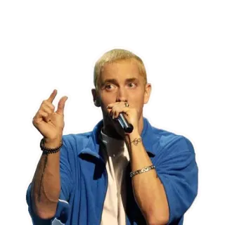 🐞 dd455fcd Eminem рэпер, певец, музыка, исполнитель, жест telegram sticker