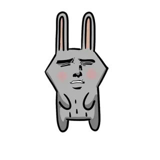 😍 8ca8dc1b konijn, konijntje, cartoon, dier telegram sticker