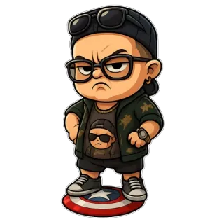 🤯 5aa46362 personnage, en colère, autocollant telegram sticker