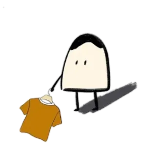 😊 bed56845 Desenho animado, Ilustração, Camiseta, Personagem, Minimalista telegram sticker