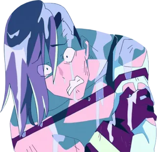 🥶 d3baaf78 Anime, Llorando, Triste, Emocional telegram sticker
