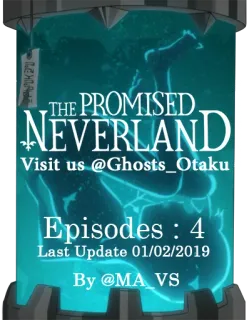 👀 6084f2e8 The Promised Neverland THE PROMISED NEVERLAND Visit us @Ghosts_Otaku Episodes: 4 Last Update 01/02/2019 By @MA_VS Anime, The Promised Neverland, Horor telegram sticker