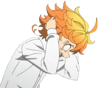 😱 b4970987 Emma The Promised Neverland Anime, Manga, Terkejut, Kesal, The Promised Neverland, Emma telegram sticker