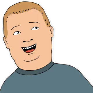😀 14b5d4cb Bobby Hill King of the Hill カートゥーン, アニメ, ボビー, ヒル, キングオブザヒル telegram sticker