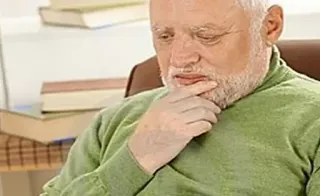 🤔 2f8677c1 Hide the Pain Harold Harold, Meme, Uomo, Faccia, Dolore, Nascondere telegram sticker