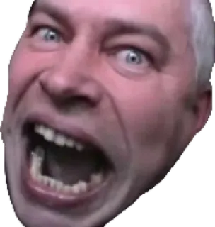 😄 bce62ebf 밈, 얼굴, 화난, 표정, 비명 whatsapp sticker