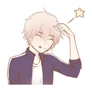 🌟 79c3e2f3 애니메이션, 소년, 별, 귀여운, 카와이, 애니메이션 소년 telegram sticker