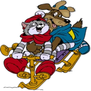 ❄ eb1ac3e2 卡通, 猫, 狗, 动物, 友谊, 可爱, 有趣, 贴纸 telegram sticker