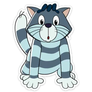 🐈 e27fa76e แมว, การ์ตูน, สติกเกอร์, สัตว์, น่ารัก telegram sticker