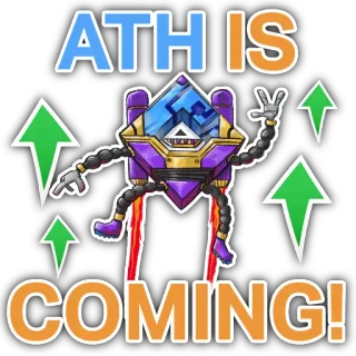 🌴 3e6d14e6 ATH IS COMING! คริปโต, การเงิน, เงิน, ATH, มีม telegram sticker