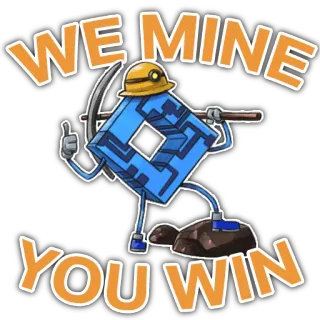 💪 48936291 WE MINE
YOU WIN การขุด, บิตคอยน์, คริปโต, การ์ตูน, ดิจิทัล, เทคโนโลยี, นักขุด telegram sticker