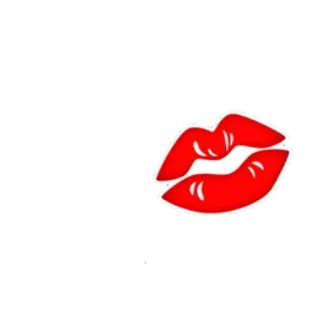 🌟 f43ae3bc lippen, rood, kus, mond, schoonheid, valentijn whatsapp sticker