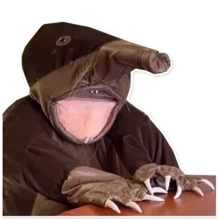 🧐 12d3923f 두더지, 동물, 코스튬, 퍼리, 포유류, 만화 telegram sticker