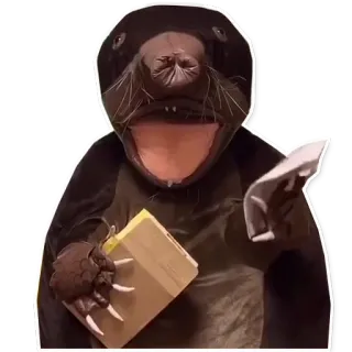 🥸 bb2791ae 두더지, 동물, 포유류, 털복숭이, 귀여운 telegram sticker