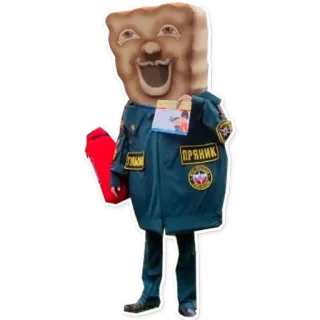 🤘 fe76b664 ПРЯНИК 마스코트, 만화, 러시아, 캐릭터, пряник telegram sticker