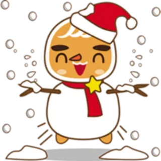 ⛄️ db8ed1a0 雪人, 圣诞节, 姜饼, 节日, 冬天, 喜庆 telegram sticker