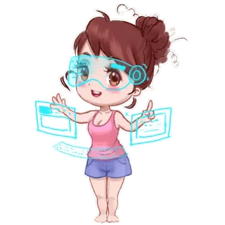 Prywinko chibi telegram stickers