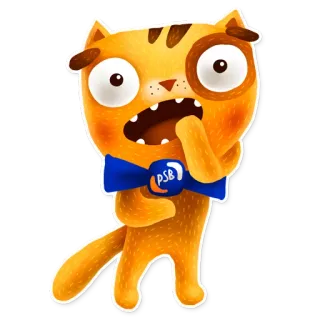 😱 b7a929dd PSB 고양이, 만화, 나비넥타이, 동물, 귀여운 telegram sticker