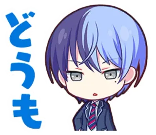 🤨 2358deaf どうも 애니메이션, 만화, 귀여운, 캐릭터, 일본어 whatsapp sticker