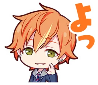 ✋ de59b92f よっ 애니메이션, 인사, 귀여운, 캐릭터, 치비 whatsapp sticker