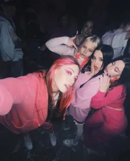 😵‍💫 c58a948f wanita, pesta, cewek, merah muda, kehidupan malam telegram sticker