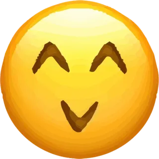 😖 0b067580 emoji, feliz, sonrisa, amarillo telegram sticker