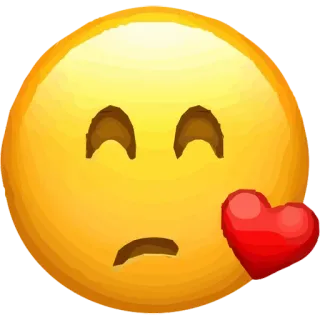 😒 2a89b484 Emoji, Beso, Corazón, Amor, Afecto, Cara telegram sticker