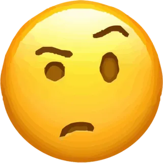 😉 42c18d9a Emoji, Inseguro, Preguntando, Expresión telegram sticker