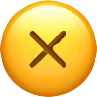 😵 44f872ef cruz, X, cancelar, borrar, error, incorrecto telegram sticker