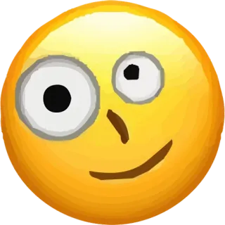 🤪 5e0c3ece Emoji, Cara, Dibujos animados, Divertido, Expresión telegram sticker