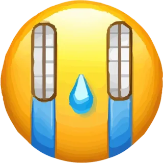😭 6bba1a86 Emoji, Llorando, Triste, Lágrimas, Expresión, Cara telegram sticker