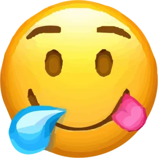 😋 a5e33e55 Emoji, Sonriente, Baba, Dibujo animado telegram sticker