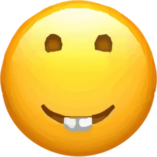 🤓 bcb1ad51 Emoji, Sonrisa, Divertido, Dientes, Expresión, Dibujo animado telegram sticker