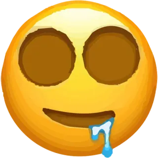 🤤 c5c54374 emoji, cara, expresión, babeando telegram sticker